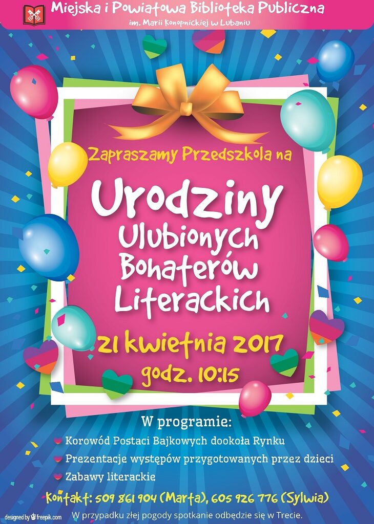 Urodziny Ulubionych Postaci Literackich