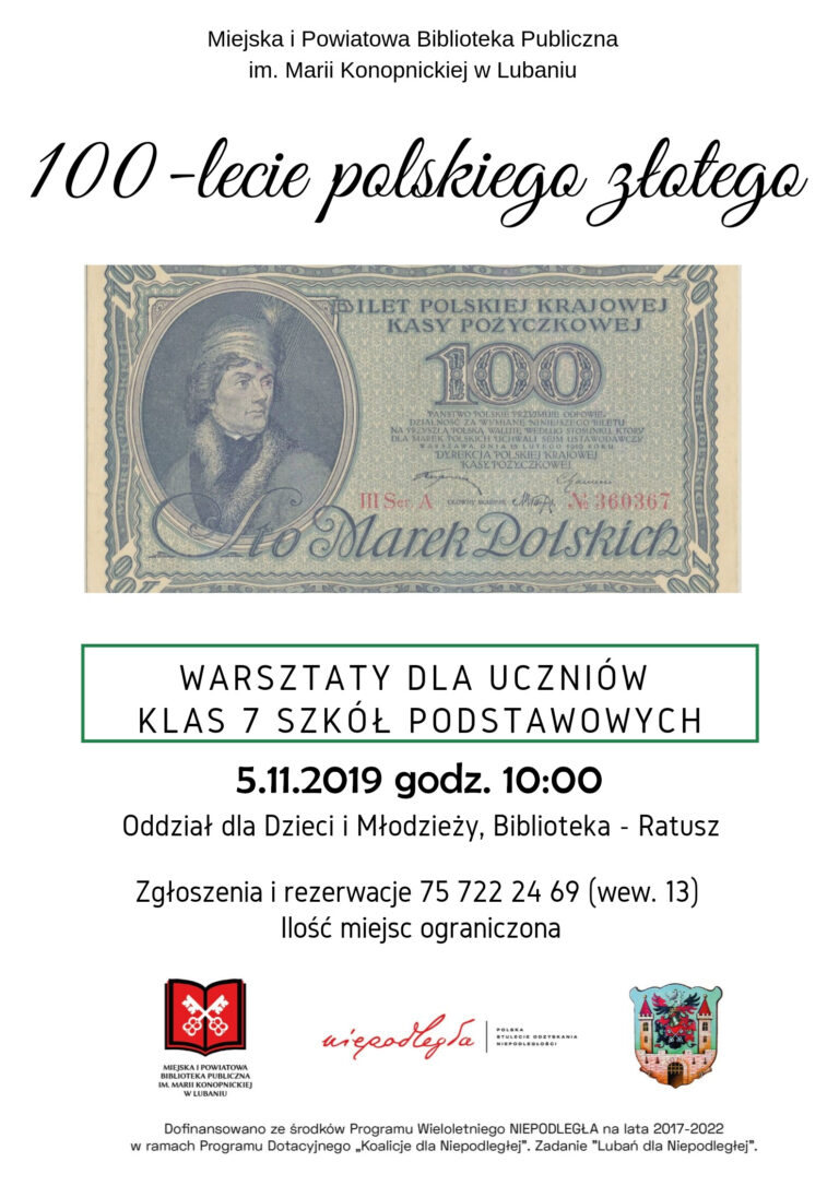 100 – lecie polskiego złotego – druga edycja