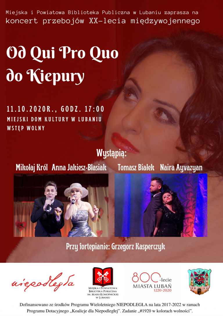 Od Qui Pro Quo do Kiepury – koncert