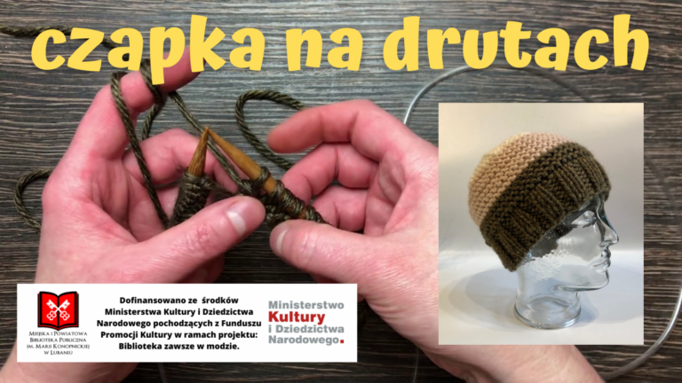 Czapka na drutach – ManuKultura online