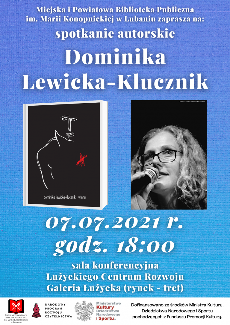 Dominika Lewicka-Klucznik – spotkanie autorskie