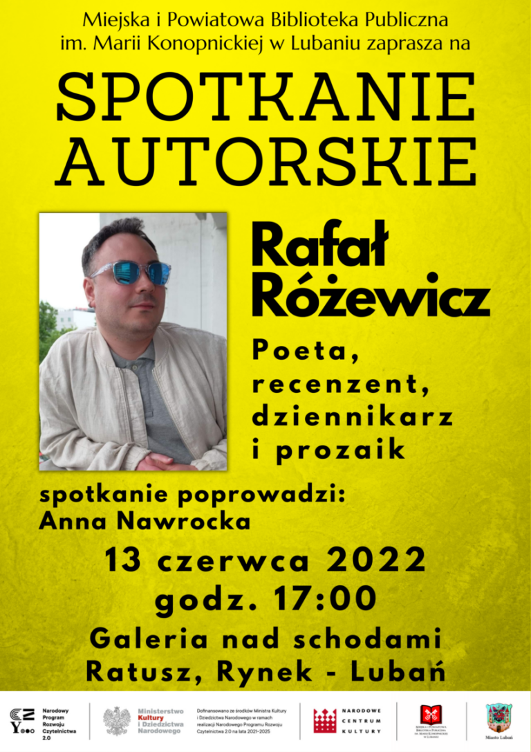 Rafał Różewicz – spotkanie autorskie