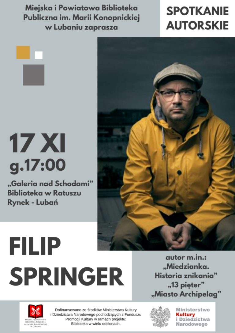 Filip Springer – spotkanie autorskie