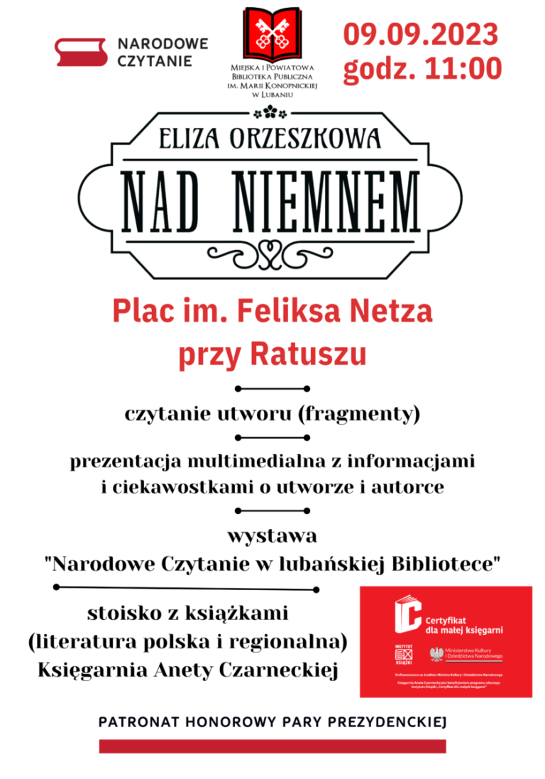 Narodowe Czytanie „Nad Niemnem”