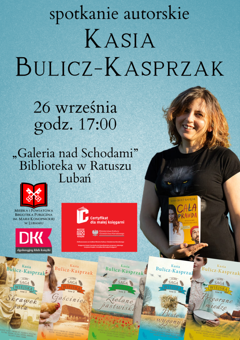 Kasia Bulicz-Kasprzak – spotkanie autorskie