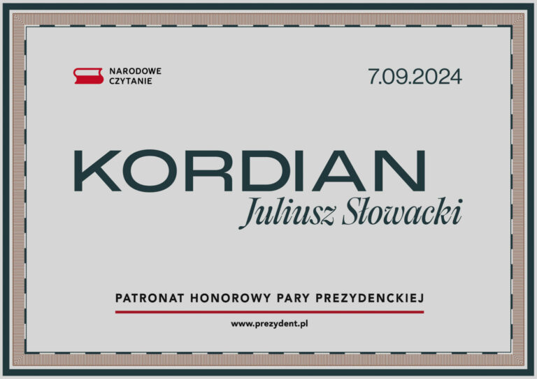 „Kordian” – Narodowe Czytanie