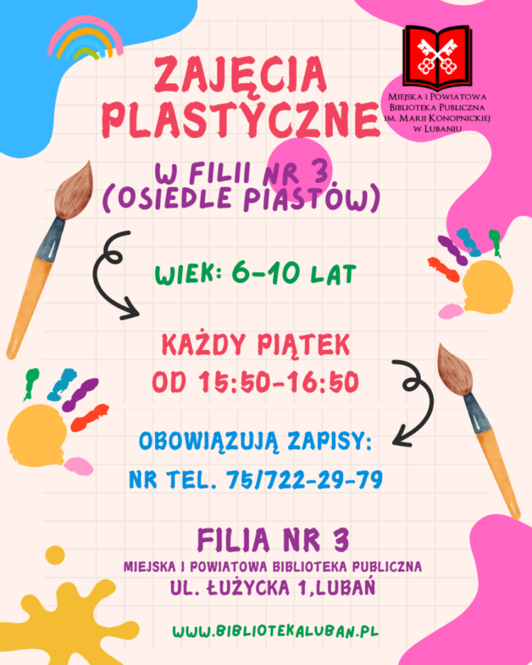 Zajęcia plastyczne w Filii nr 3