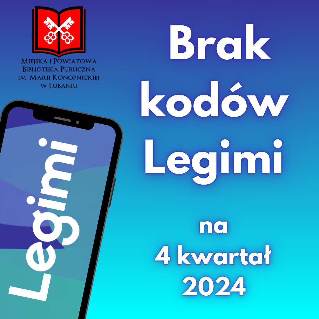 Brak kodów Legimi w IV kwartale