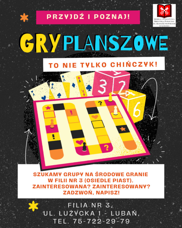 Gry planszowe w Filii nr 3