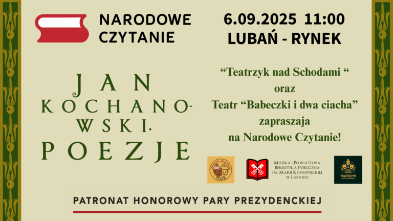 Narodowe Czytanie 2025 z Janem Kochanowskim