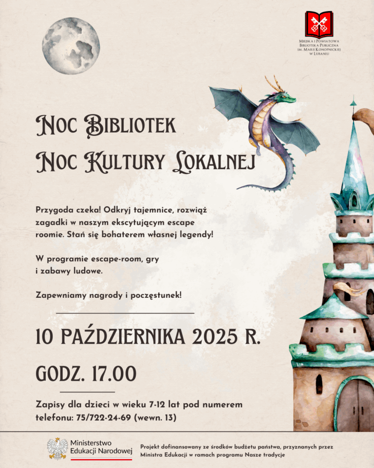Noc Kultury Lokalnej – Noc Bibliotek