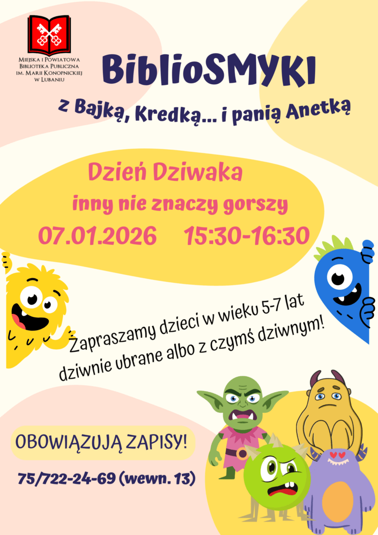 Zapraszamy BiblioSmyki na Dzień Dziwaka