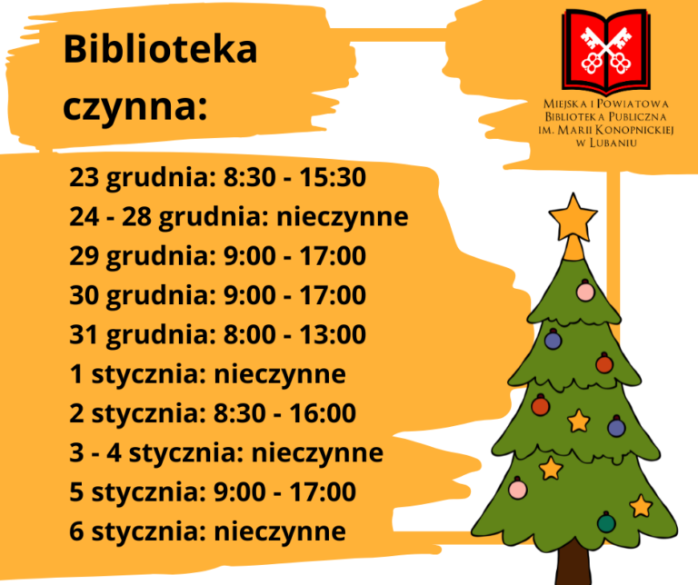 Godziny pracy w okresie świątecznym