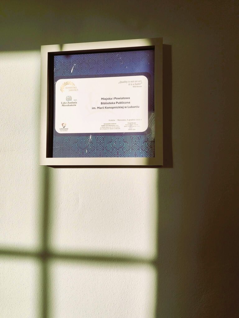 Zostaliśmy Liderem Zaufania Mieszkańców