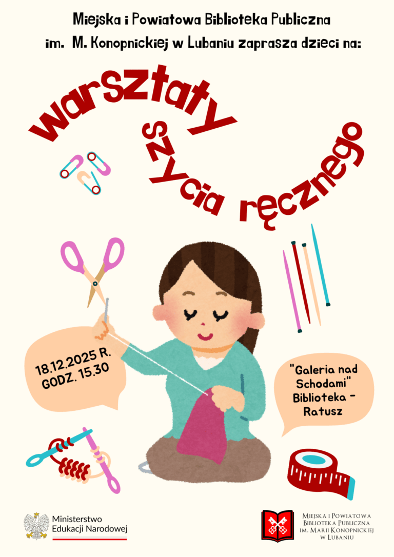 Szycie igłą i nitką dla dzieci