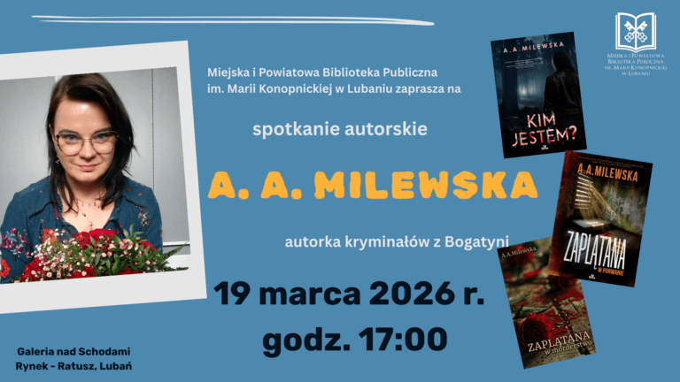Kryminalnie z A.A. Milewską – spotkanie autorskie