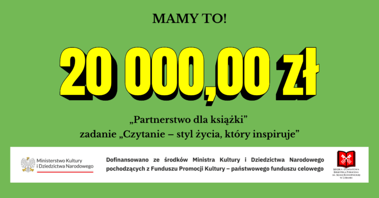 Kolejny grant na promocję czytelnictwa!