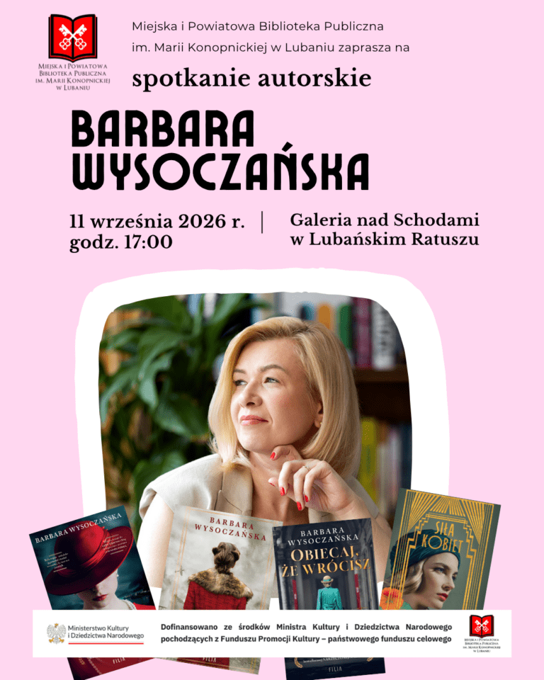 Barbara Wysoczańska – zaproszenie na spotkanie